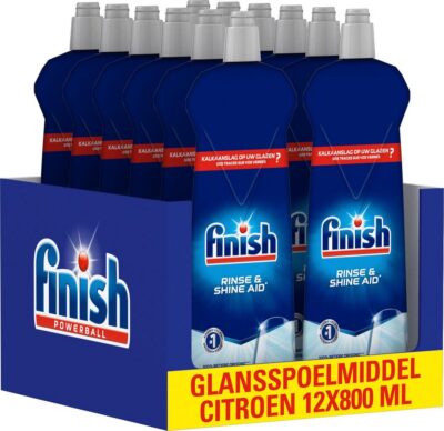 Finish Glansspoelmiddel Citroen - 12x800 ml - Voordeelverpakking