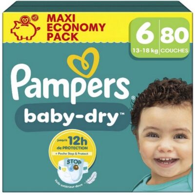 Pampers Baby-Dry Maat 6 - 80 Luiers - 13kg-18kg