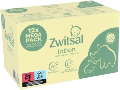 Zwitsal - Billendoekjes Lotion - 12 x 65 - 780 babydoekjes
