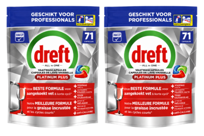 Dreft Platinum Plus Regular All in 1 Vaatwastabletten - 142 tabs
