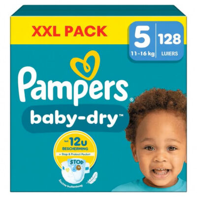 Pampers Baby-Dry Maat 5 - 128 Luiers - 11kg-16kg – Mega Pack